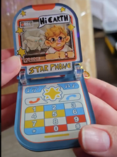 Load image into Gallery viewer, PHM - Hello Earth! Statement - Acrylic Flip Phone Charm PREORDER