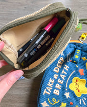 Load image into Gallery viewer, Pencil / Cosmetic Bags - Happy Things & Take a deep Breath