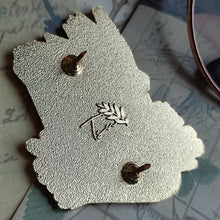 Load image into Gallery viewer, Flower Language Book - Gold Plated Enamel Pin