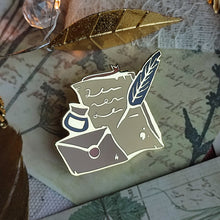 Load image into Gallery viewer, Letter and Ink - Gold Plated Enamel Pin