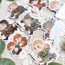 Load image into Gallery viewer, The Fellowship Vinyl Stickers - with Holographic Stars Lord of the Rings