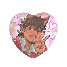 Load image into Gallery viewer, [PRINT ON DEMAND]  The Hood Heart Shape Plush Badge
