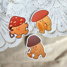 Load image into Gallery viewer, Mushroom Band - Matte Clear Stickers
