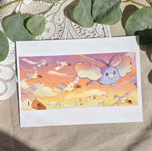 Load image into Gallery viewer, Swablu Flight Pokemon Print
