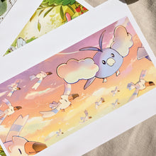 Load image into Gallery viewer, Swablu Flight Pokemon Print
