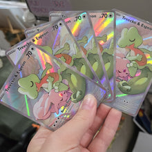 Load image into Gallery viewer, [PREORDER] Espeon &amp; Treecko - TCG Pokemon Fan Card Design
