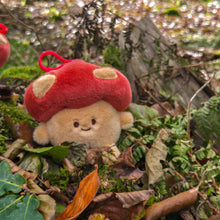 Load image into Gallery viewer, Mushroom Plushies - Plushie Bag Charm Keychain
