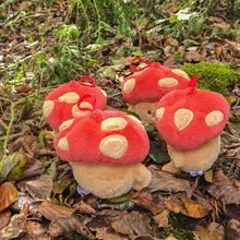 Load image into Gallery viewer, Mushroom Plushies - Plushie Bag Charm Keychain
