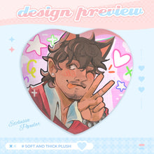 Load image into Gallery viewer, [PRINT ON DEMAND]  The Hood Heart Shape Plush Badge

