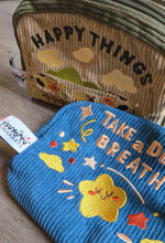 Load image into Gallery viewer, Pencil / Cosmetic Bags - Happy Things &amp; Take a deep Breath
