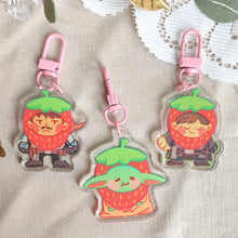 Load image into Gallery viewer, Clan of three Strawberries - Keychains LIMITED EDITION
