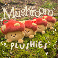 Load image into Gallery viewer, Mushroom Plushies - Plushie Bag Charm Keychain
