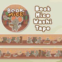 Load image into Gallery viewer, Book Mice Washitape
