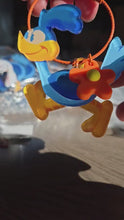 Load and play video in Gallery viewer, [SALE] Roadrunner Spinning Keychain - Orange Ring - DISCOUNTED Looney Tunes
