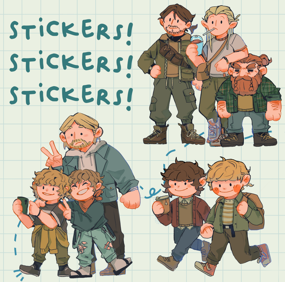 Bunch of Little Guys - Modern AU Stickers