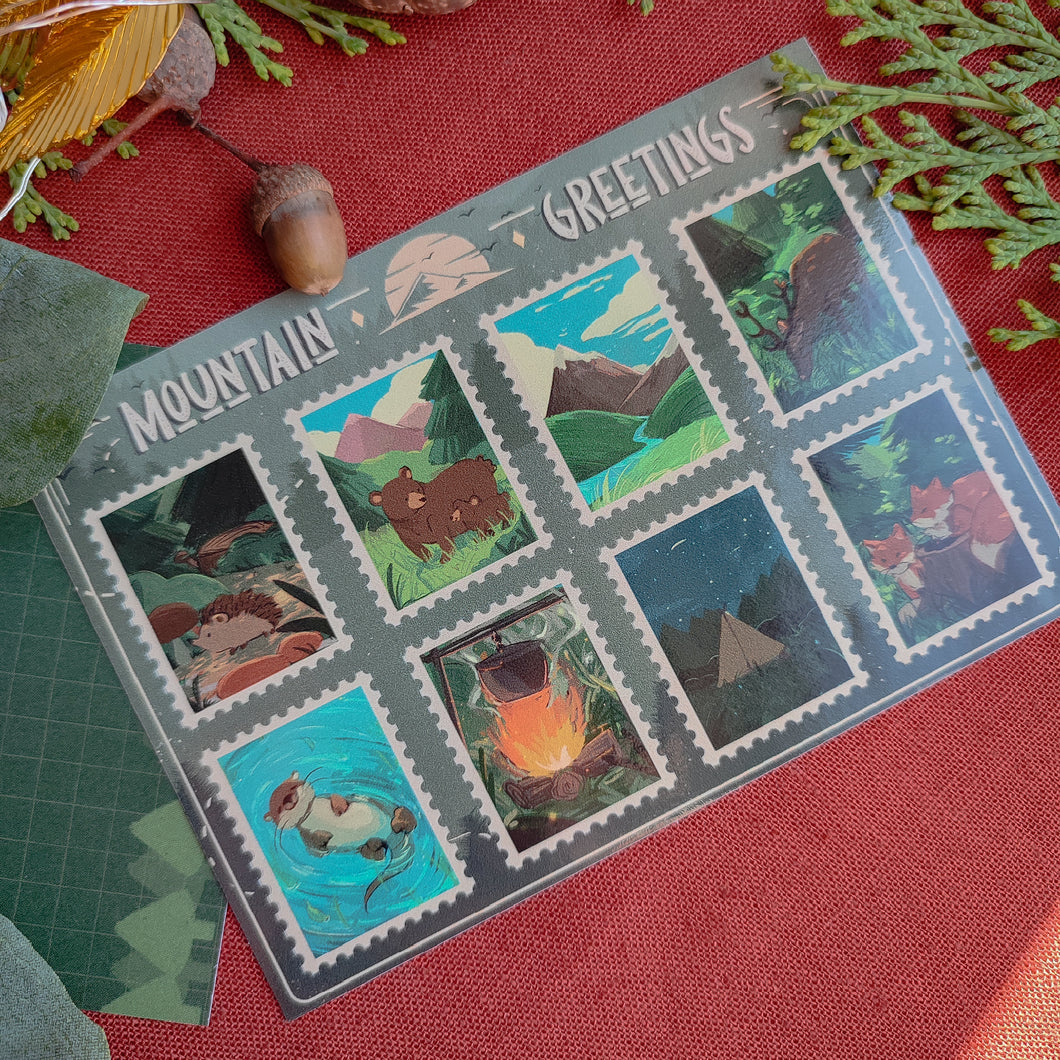 Mountain Stamps - Sticker Sheet