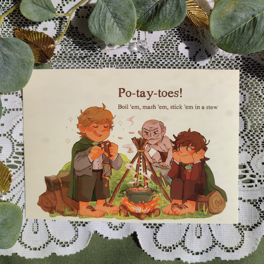 Po-Tay-Toes - Lord of the Rings - ! A5 Print