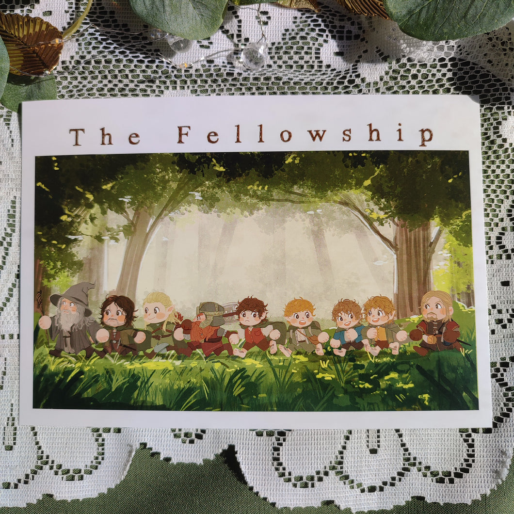 The Fellowship Print (various sizes) - Lord of the Rings