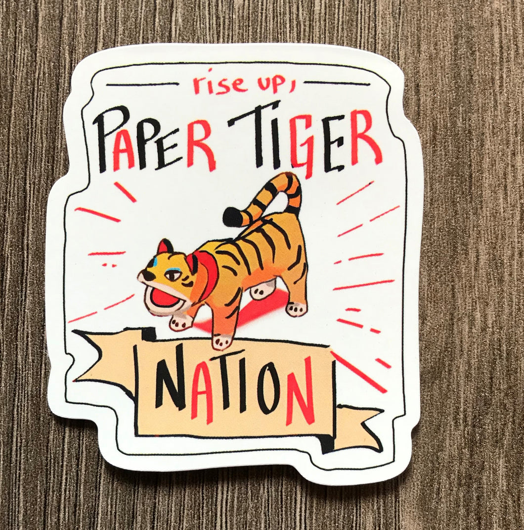 Paper Tiger Nation Sticker