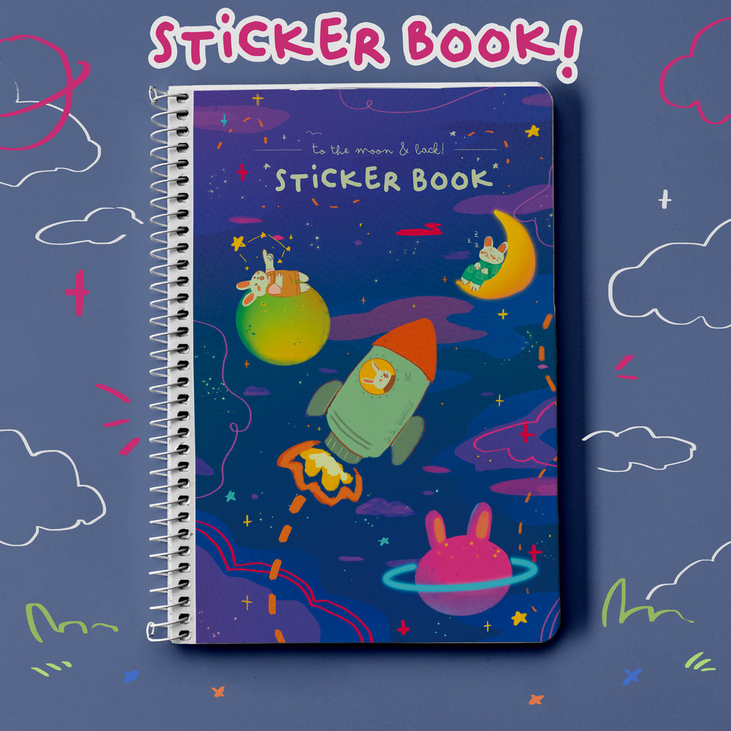 Sticker Book - Space Bunnies